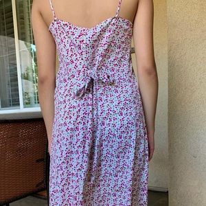 Long floral maxi dress